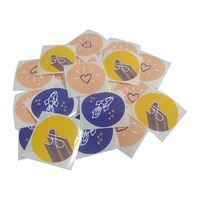 Autocollants ronds dorés en vinyle imperméable, personnalisés avec logo, en papier kraft, pour remerciement, en gros, différentes tailles d'impression