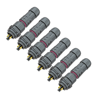 Connecteur de panneau à broche mâle à souder prise en Nylon IP68 M16 10A 1.0/0.75/0.5mm2 câble connecteur 2Pin pour câblage d'éclairage Led