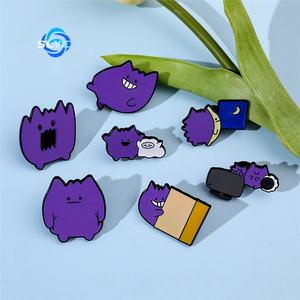 Pokemoned yaratıcı mor Gengar emaye pimleri sırt çantası mezuniyet için okula geri doğum günü partisi iyilik arkadaşlar için hediyeler - Product Image 4