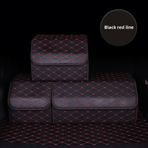 Leather Large Capacity Auto Multifunction <b>Foldable</b> Storage Bag Car Trunk Organizer Box - Product Image 1