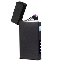 Briquet électronique USB en métal personnalisé modèle 2026, briquet électronique USB à double arc pour tube et cigare