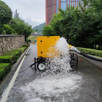 Pompe à eau portable à haute pression diesel Euro 5 avec réservoir de carburant pour l'irrigation et le déshydratation