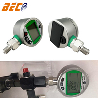 0.1-10Mpa Digital Pressure Gauge 2.5inch Dial 1/4" NPT Lower Stainless Steel Case and Connection 0.4% Accuracy with LED Light