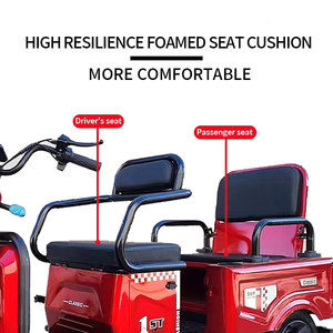 <span class=keywords><strong>Tricycle</strong></span> électrique intelligent à double usage pour le transport de marchandises et la famille, avec siège <span class=keywords><strong>pliable</strong></span> - Product Image 3