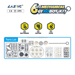 LASIVE TOYS Robot Gyro Mécanique 6-en-1 2025 NOUVEAU Kits Scientifiques <span class=keywords><strong>Expérience</strong></span> <span class=keywords><strong>Scientifique</strong></span> STEAM Assemblage Électrique Interactif pour Enfants - Product Image 3