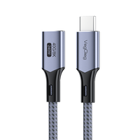 Câble d'extension USB4 mâle à femelle 4USB C vers USB-C boîtier en métal vidéo 240W câble de données Usb type-c 40Gbpps 8K60Hz pour iphone ipad