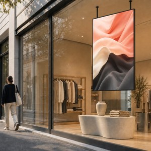 Écran LCD de vitrine haute luminosité 43 49 55 65 pouces, affichage publicitaire numérique suspendu pour magasin - Product Image 1