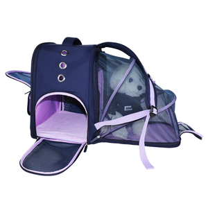 Sac à dos extensible pour chien, portable, à parois souples, avec maille frontale, en nylon Oxford, de luxe moderne, directement de l'usine, pour le transport d'animaux de compagnie - Product Image 4