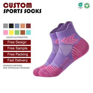 Men's Women's Youth Sports <strong>Socks</strong> Summer Terry Anti-Bacterial Moisture Wicking Ankle <strong>Socks</strong> for Basketball Outdoor Marathon - Product Image 4