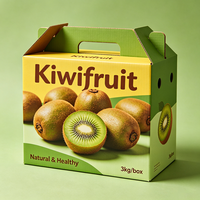 Boîte d'emballage de luxe pour grenade avec poignée, boîte cadeau en carton ondulé imperméable pour fruits, vente en gros