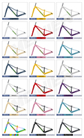 Cadre de vélo de montagne en fibre de carbone de 32 pouces, cadre VTT avec boîte à outils, T47 BB UDH, fourche rigide en carbone pour pneus 32x2.5
