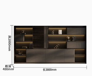 Archivadores Modernos de Lujo de Madera MDF, Estantería Multifuncional de Gran Capacidad para el Hogar, Dormitorio, Apartamento, Oficina, Hospital - Product Image 3