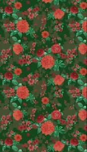 Tissu en organza de soie pure 100 GSM, imprimé à la main, pour la confection de vêtements et de robes - Product Image 2