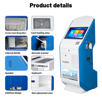 Máquina de Depósito Multifuncional Independiente con Pantalla Táctil Personalizada para Impresión de Tarjetas, Máquina POS para Retiro de Efectivo, Cajero Automático que Acepta Efectivo