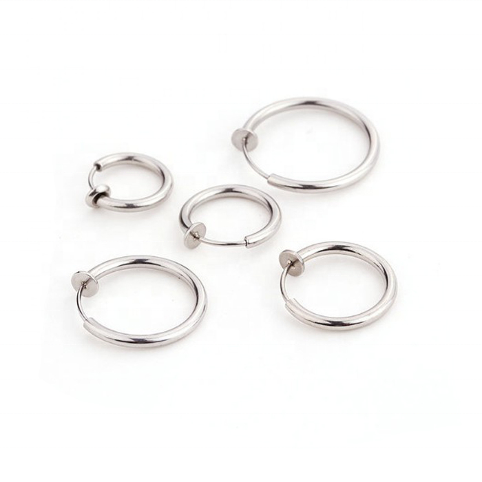 Orecchini Cerchio Piccoli, 7 paia orecchini a cerchio in argento per donne, Acciaio Cartilagine Orecchini, orecchini Argento a cerchio, Per Donna, argento, 8, 10, 12, 14, 16, 18, 20mm