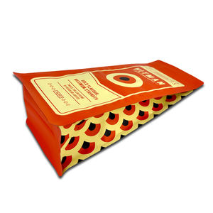 ที่กำหนดเองพิมพ์เคลือบสีส้มอลูมิเนียมฟอยล์ด้านล่างแบนกระเป๋าถุงโดยไม่ต้องซิป - Product Image 3