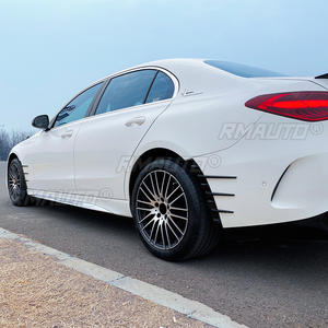 4 pièces de garnitures de sortie d'air pour pare-chocs avant et arrière et spoiler de roue pour Mercedes-Benz Classe C W206 C200 C260 C43 AMG Line 2022 2023 - Product Image 6