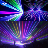 Éclairage de scène professionnel 8W 10W ILDA DMX Lazer RGB Projecteur d'animation laser pour spectacle concert