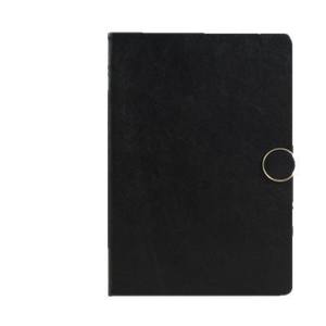Articles cadeaux promotionnels de luxe en gros, ensemble cadeau de carnet, ensemble cadeau de bureau, agenda en simili cuir noir magnétique A5 avec boîte - Product Image 1