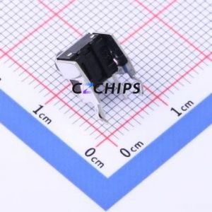 TC-1105AH-8.0H-250 Tactile Switch Through hole Switch Single Pole Single Throw Round Button 2.5N Right Angle Insert - Product Image 2