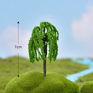Résine personnalisable artisanat Micro paysage Simulation <span class=keywords><strong>arbre</strong></span> de noël cerisier saule jardin aménagement paysager décoration ornements - Product Image 5