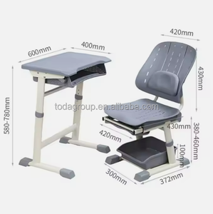 Vente directe d'usine, bureaux et chaises réglables confortables, installation facile, pour les élèves du primaire, pour l'école à domicile, pour l'étude et l'écriture - Product Image 1