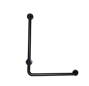 XHS 90 degrés Angle noir en acier inoxydable pliable toilette barre d'appui sécurité des personnes âgées salle de bain poignée <span class=keywords><strong>Rails</strong></span> douche - Product Image 1