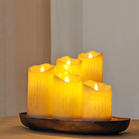Top vente dîner décoration de la maison batterie bougies Led Simulation bougies LED sans flamme avec flamme mobile