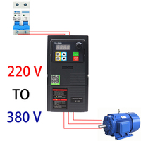 En stock – Onduleur AC compact monophasé 220V à économie d'énergie, 50/60Hz, contrôle vectoriel, certifié CE, fréquence variable facile