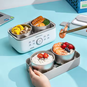 Royalstar Điện Cách Nhiệt Hộp Ăn Trưa Sưởi Ấm Thép Không Gỉ Tạo Tác Văn Phòng USB/Pin Gạo Nóng Hấp Thực Phẩm Bữa Ăn Nóng - Product Image 4
