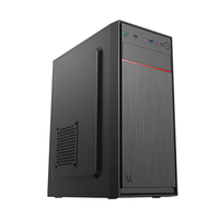 Caja de PC de Torre Media ATX MicroATX ITX Compatible con GPU de 305 mm, Enfriador de CPU de 150 mm, 7 Ranuras, Fuente de Alimentación Superior