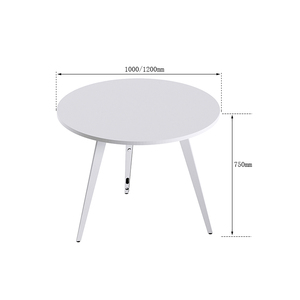 Thiết kế hiện đại chân thép hình chữ nhật nhỏ vòng bàn họp cho văn phòng nhà - Product Image 6