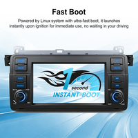 Radio para Auto Rhythm Linux para BMW Serie 3 E46 M3, CarPlay Inalámbrico, Android Auto, Arranque Rápido, Unidad Principal con Perillas Físicas, Pantalla IPS