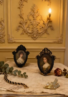 SYL Diablo Accessoires Photo Luxe Léger Vintage Résine Cadre Photo Ornements Décoration Art Sculpté Présentoir Table Mini Décor