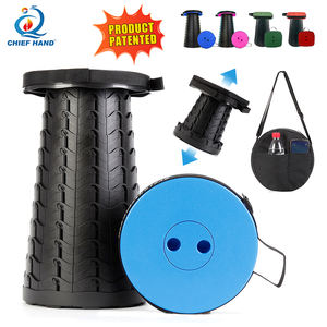 Retractable stools Sturdy Portable Lightweight Plastic Outdoor Travel Camping Fishing Garden Folding nylon pp telescopic Stool