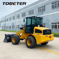 Chargeuse sur pneus de 2 tonnes, godet de 1 m³, diesel 65 kW, 4x4, CE, pour travaux agricoles, de construction et miniers, chargeuse frontale robuste