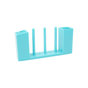 Light Blue Plastic Bobbin Holder 4 Core Magnetic Storage Rack For <b>Sewing</b> Machine Garment Factory Use - Product Image 3