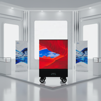 Écran LED mobile rechargeable MILEC Full-color P1.9, garantie 3 ans, luminosité 1000 cd, CMS basé sur le cloud pour la publicité