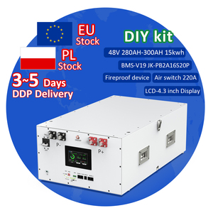 แบตเตอรี่ EU Stock รองรับแบตเตอรี่ Lifepo4 3.2V 314Ah แบบติดตั้งภายในได้สูงสุด 16 ก้อน ชุด DIY <span class=keywords><strong>Kiy</strong></span> พร้อมระบบจัดการแบตเตอรี่ JK V19 สำหรับใช้กับอินเวอร์เตอร์ภายในบ้าน - Product Image 1