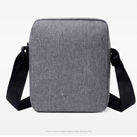 Sac bandoulière bleu pour homme, résistant à l'eau, en tissu Oxford, avec poche avant zippée, sac messager pour le quotidien et les voyages