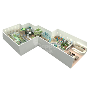 Équipement de terrain de jeu intérieur sur le thème de <span class=keywords><strong>la</strong></span> forêt naturelle personnalisé avec fosse à balles et toboggan pour enfants, aire de jeux intérieure, espace de jeu de rôle - Product Image 4