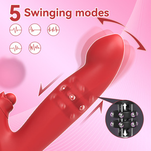 SY GM-507 Female Orgasm Enhancer Penis <b>Vibrator</b> Tongue-Licking Clitoral Stimulator G-Spot Percussion Rabbit <b>Vibrator</b> - Product Image 3