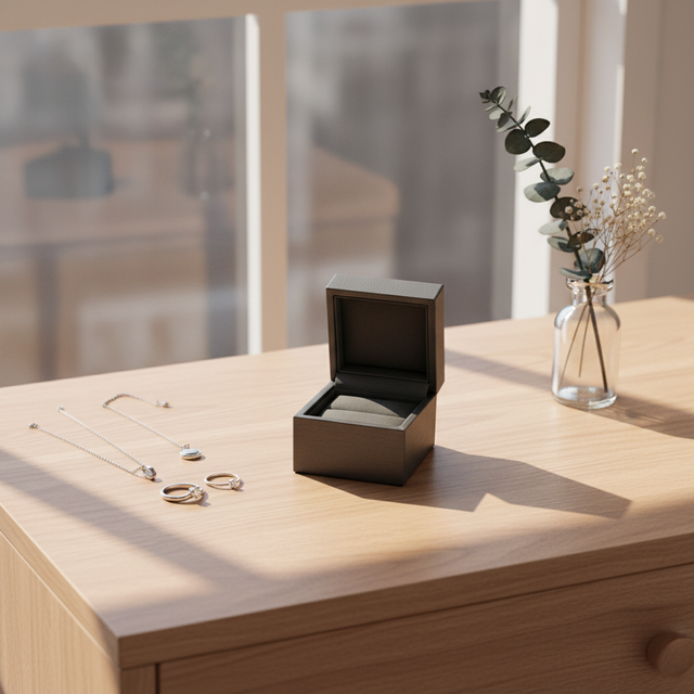 Jewelry Box Custom Logo Jewelry Gift Box for Earring Ring Necklace Luxury Handmade Square Jewelry Box Packaging