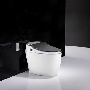 <span class=keywords><strong>High</strong></span> tech Closestool Intelligent Toilettes Noir monté au Sol Toilette Intelligente - Product Image 2