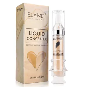 Elaimei 5Ml Volledige Dekking Licht Ademende Vloeibare Concealer Onzichtbare Porie Smet Waterdichte Langdurige Vloeibare Foundation