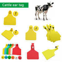 Etiquettes d'oreille pour bétail en TPU monobloc de grande taille 110 mm * 76 mm, étiquettes d'identification du bétail, étiquettes d'oreille intégrées pour la gestion des exploitations agricoles