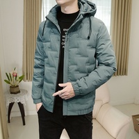 Vestes d'hiver en duvet de canard blanc à 90 % pour hommes, vente en gros d'usine, vestes en duvet pour hommes amples, tendance, épaisses et chaudes