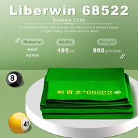 Tapis de Snooker Liberwin 68522 pour Table de 12 Pieds, Accessoires de Billard