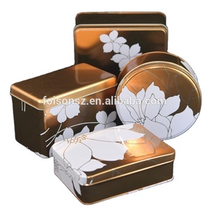 Caja de hojalata de Metal para galletas cuadrada Retro grande, lata de almacenamiento de alimentos para dulces, galletas, almacenamiento de Chocolate - Product Image 4