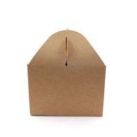 Contenants en carton kraft jetables et recyclables avec fermeture magnétique, boîte pliable pour l'emballage de poulet frit